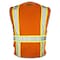 Dome75 Hi-Vis Safety Vest SM/MD Class ANSI/ISEA 107-2020 Class 2 , Zipper 6 Pockets, 2 Mic Tab DV2125 - alternate 3