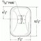 Grote Lighting Below-Eye-Level Mirror, Stainless Steel, 10 1/2in Rectangular, 61 sq. in. Reflective Area 12113-5 - alternate 2