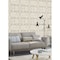 Advantage Villon Light Grey Ikat Wallpaper 2980-560558 - alternate 2