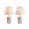 Jonathan Y Penelope 22" French Country Cottage Ceramic/Iron Chinoiserie Ginger Jar LED Table Lamp, Blue/Wh, 2PK JYL3005A-SET2 - alternate 1