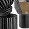 Jonathan Y Archer 37" Modern Minimalist Pleated Shade Floor Lamp, Black JYL9104A - alternate 3