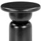 Homeroots 20" Black Solid Wood Round Pedestal End Table 556530 - alternate 3