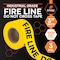 Xpose Safety Fire Line Do Not Cross Tape Roll, 3 Mil, 3 Inch Wide x 1000 Feet, Yellow w/Black Letters, 32PK PFLT-3M-32-X - alternate 2
