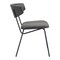 Homeroots Set of Two Gray and Black Upholstered Faux Leather Open Back Dining Side Chairs 555809 - alternate 2