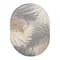 World Rug Gallery Amalfi Contemporary Tropical Floral Indoor/Outdoor Area Rug 5 ft x 7 ft Oval Gray 8013GRAY5OV - alternate 2