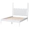 Baxton Studio Brantley Spindle Platform Bed - Bed Frame with Scalloped Headboard and Turned Posts, White, King 272-14814-ZORO - alternate 5