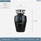 Moen Chef Series 1 HP Garbage Disposal EX100C - alternate 2
