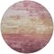 Homeroots 8' Mauve And Pink Round Striped Washable Indoor Outdoor Area Rug 610903 - alternate 2