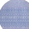 Homeroots 8' Sky Blue Purple And Ivory Round Tribal Washable Indoor Outdoor Area Rug 582634 - alternate 3
