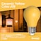 Bulbrite 25-Watt Equivalent Ceramic Yellow Color A19 Weatherproof Outdoor E26 Medium BaseLED Light Bulb, 10PK 862314 - alternate 2