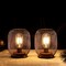 Homeroots Set of Two 7" Black Metal Lantern Bedside Lamps With Black Lattice Cage Shade 533270 - alternate 3