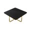 Homeroots 35" Black And Gold Stainless Steel Square Coffee Table 543858 - alternate 2