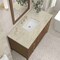 James Martin Vanities Myrrin 48" Single Vanity, Mid Century Walnut, w/ 3 CM Tajnar Eclos Top 485-V48-WLT-3TJR - alternate 2