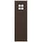 Ekena Millwork True Fit PVC San Antonio Mission Style Fixed Mount Shutters, Raisin Brown, 18W x 44H, PR TFP001ST18X044TB - alternate 3