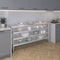 Amgood 14in D x 72in L Stainless Steel Table, Three Undershelves AMG WT-1472-3SH-Z - alternate 2