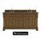 James Martin Vanities Brookfield 72 in. Double Vanity, Honey Oak w/ 3 CM Parisien Bleu Silestone Top 547-V72-HNO-FPBL - alternate 1
