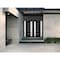 Vdomdoors Front Exterior Prehung Metal-Plastic Double Doors / MANUX 8088 Matte Black / 2 Sidelites Exterior W MANUX8088DEXD-BLK-RH-W12+72+12xH80 - alternate 2