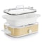 Megachef 3.5 Quart Casserole Slow Cooker with 3 Temperature Settings in Cream MGSL-5000-C - alternate 2