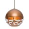 Besa Lighting Rocky Stem Pendant, Copper, Satin Nickel Finish, 1x9W LED 1TT-ROCKYCP-LED-SN - alternate 1