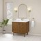 James Martin Vanities Laurent 36" Sgl Vanity, Honey Oak w/ Sgl Hole 3 CM White Zeus Silestone Top and Matching Backsplash 545-V36-HNO-1WZ - alternate 3