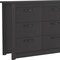 Homeroots 16" Black Wood Six Drawer Dresser 544011 - alternate 2