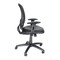 We'Re It We're it, Zapp Series Black Mesh Back Adjustable Task Chair with Black Eco Seat and Black Frame OFD500F-ECB - alternate 2
