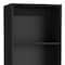 Homeroots Set of Three Black Five Tier Bookcases with Two Doors 546349 - alternate 3