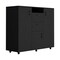 Homeroots 55" Black Two Drawer Combo Dresser 544042 - alternate 2