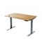 Homeroots 48" Adjustable Brown and Gray Stainless Steel Computer Desk 397739 - alternate 2
