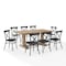 Crosley Joanna 9-Piece Dining Table Set For 8 W/Camille Chairs KF20009RB-MB - alternate 1