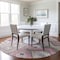 Homeroots 8' Pink Gray And Ivory Round Aztec Washable Indoor Outdoor Area Rug 598492 - alternate 2
