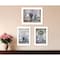 Homeroots Set Of Three Love Life And Lavender White Framed Print Wall Art, 3PK 408015 - alternate 2