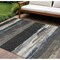 Homeroots 10' X 14' Black Abstract Washable Indoor Outdoor Area Rug 608630 - alternate 1