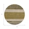 Homeroots 8' Coffee Ivory And Gray Round Abstract Washable Indoor Outdoor Area Rug 615256 - alternate 2