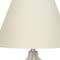 Homeroots 21" Cream Round Table Lamp With Cream Empire Shade 545871 - alternate 2