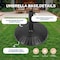 Simple Deluxe 17.72' 22 LBS Patio Umbrella Base Heavy Duty Market Umbrellas Round Stand for Outdoor, Poolside, De LGBRLABASERESINROUND10 - alternate 2