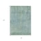Homeroots 3' X 5' Teal Blue And Ivory Abstract Washable Indoor Outdoor Area Rug 631071 - alternate 3