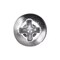 Auveco Phillips Oval Head Tapping Screw 10 x 1 1/2in #8 Head Chrome, 100PK 20374 - alternate 2