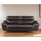 Homeroots 86" Brown Leather Sofa With Silver Legs 329487 - alternate 3