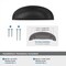Amerock Ashby 3 inch or 4 inch 76mm or 102mm Center-to-Center Black Bronze Cabinet Cup Pull BP36640BBR - alternate 2