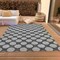 Homeroots 5' X 8' Charcoal And Ivory Polka Dot Washable Indoor Outdoor Area Rug 614888 - alternate 2