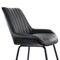 Elama 2 Piece Faux Leather Tufted Chair in Black with Black Metal Legs ELM-2602-BLK - alternate 2