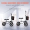 Vevor Knee Scooter Carbon Steel Folding Knee Walker Recovery Scooter 350LB Loads HFK-9225G-12 - alternate 2