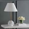 Jonathan Y Miami 29" Minimalist Resin/Metal LED Table Lamp, Gold/White JYL3065A - alternate 2