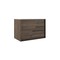 Homeroots 32" Dark Brown Wood Floating Bathroom Vanity With White Sink And Two Drawers 624100 - alternate 1