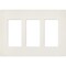 Lutron Designer Wall Plates, Number of Gangs: 3 Satin Finish, Biscuit SC-3-BI - alternate 1