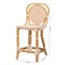 Bali & Pari Mattie Natural Rattan Bistro Counter Stool, Beige 269-14770-ZORO - alternate 3