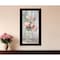 Homeroots Cottage Peach Roses Black Framed Print Wall Art 530041 - alternate 2