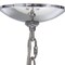 Homeroots Silver Chandelier Iron Ceiling Light With Clear Shades 651697 - alternate 2