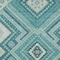 Homeroots 8' X 10' Teal Blue And Ivory Tribal Washable Indoor Outdoor Area Rug 598157 - alternate 2